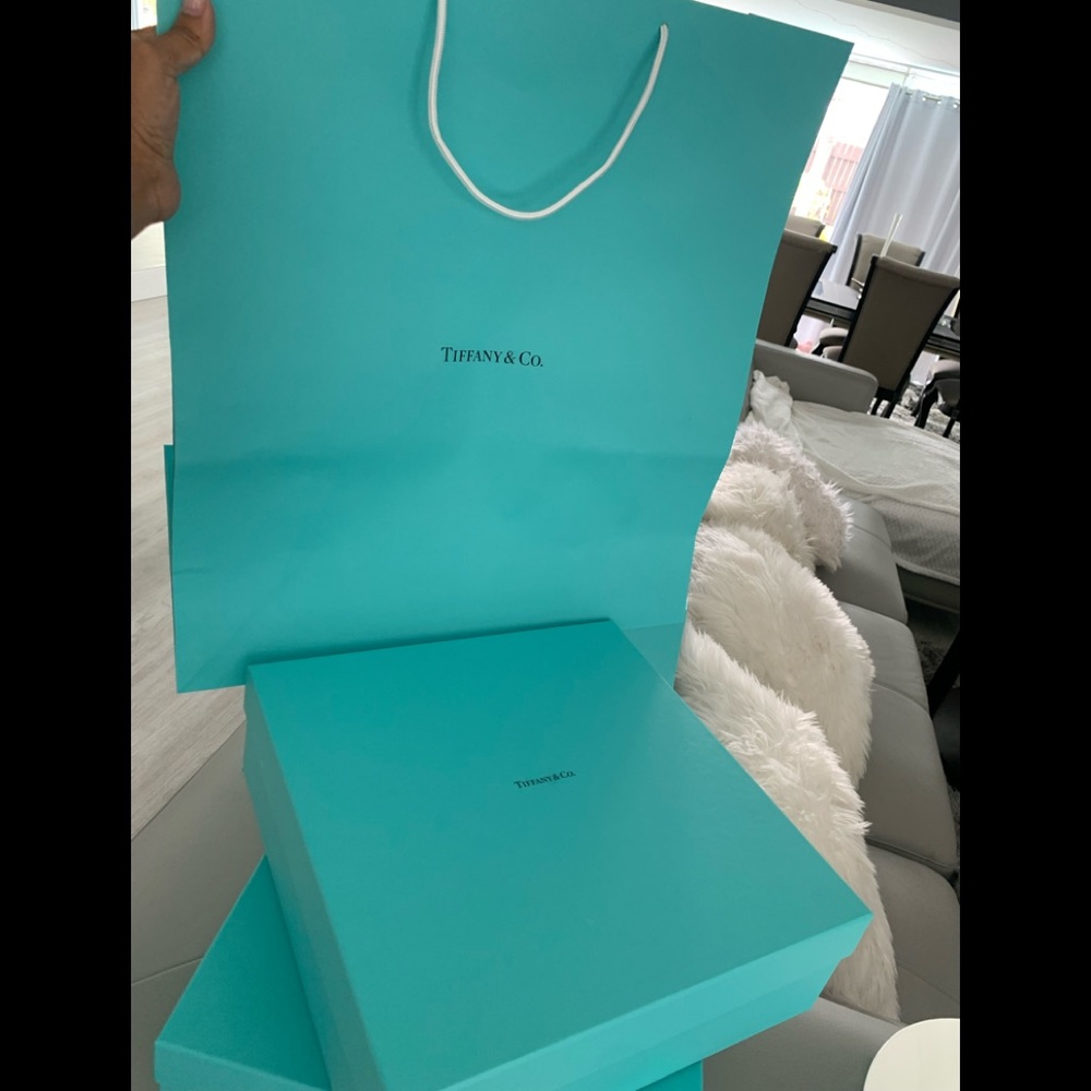 Tiffany & Co. large gift box & shopping bag